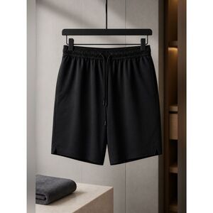 BLACK SHORTS QUICK DRINK PERFORMANCE STRETCH 8” INSEAM by MICHAEL STRAHAN M